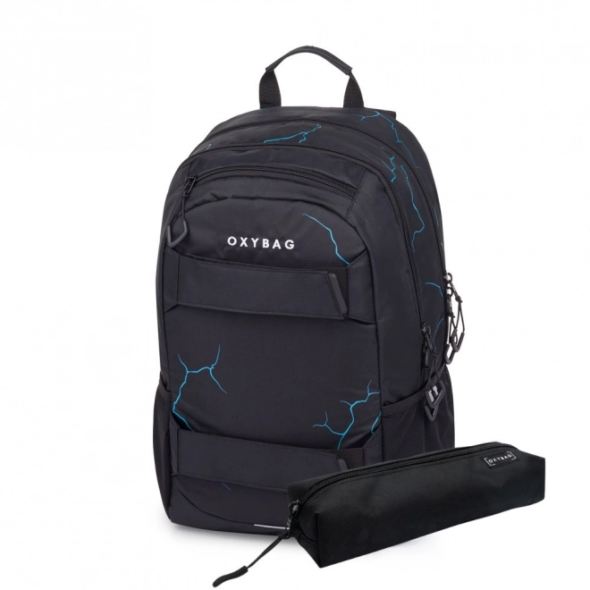 Schüler-Rucksack und Etui OXY Sport Abstrakt Set