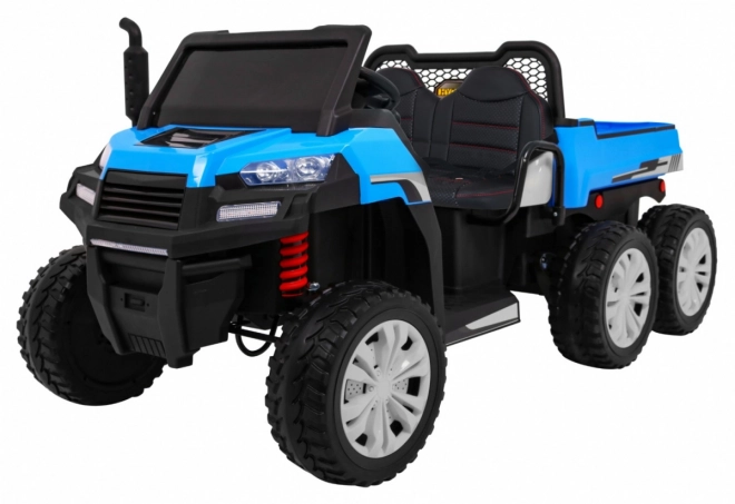 Bauernhofauto für 2 Kinder Blau + 4x4 + Fernsteuerung + Kipper + LED Audio