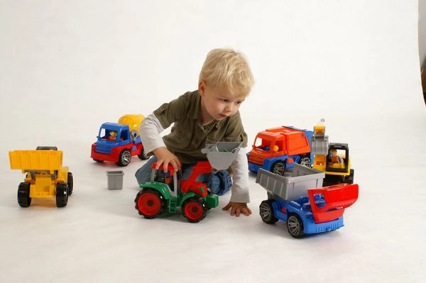 Bunte Müllwagen Spielzeug 29 cm