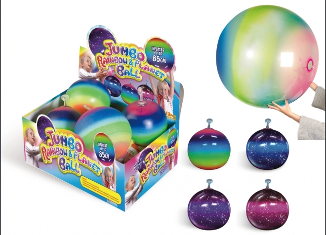 Regenbogen Aufblasbarer Ball 85cm