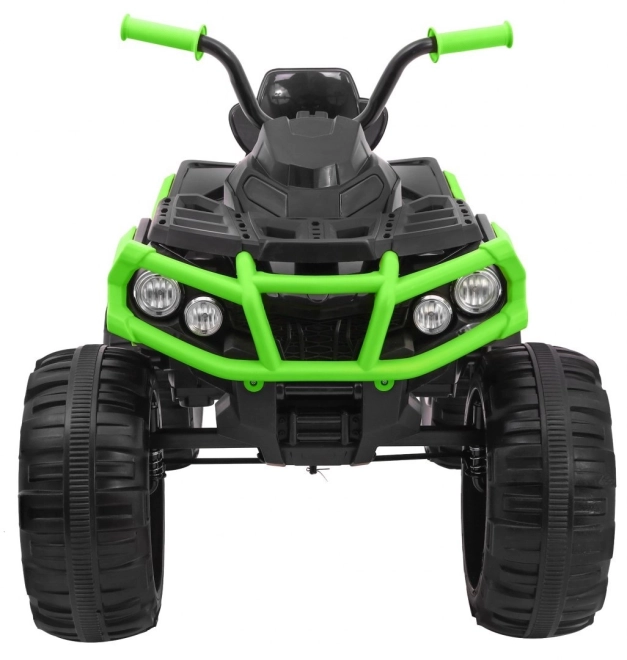 Kinder-Batterie-Quad Schwarz/Grün + EVA-Reifen + MP3-Radio + LED-Diode + sanfter Start
