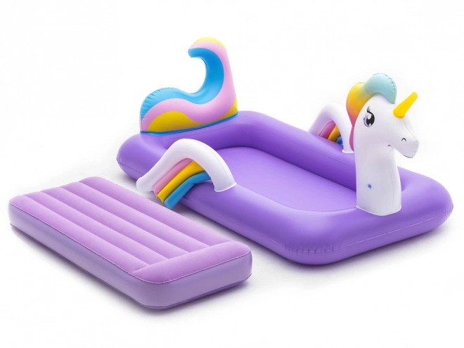 Bestway Aufblasbares Einhorn Bett für Kinder