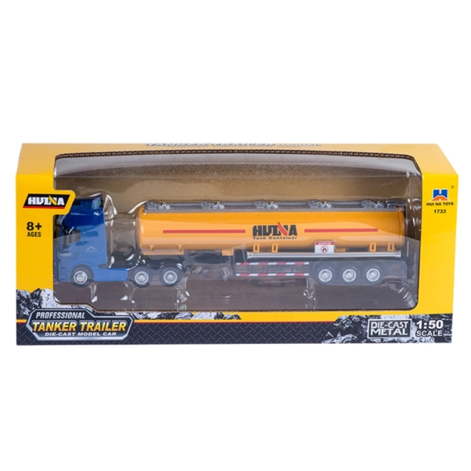 Gelber Metalltankwagen 1:50