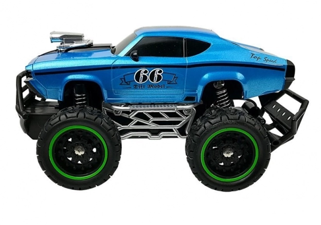 Fernbedienung Auto Offroad Hohes Rad Blau