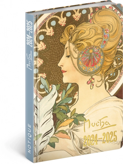 Notique 18-Monats-Planer Alfons Mucha 2024/2025