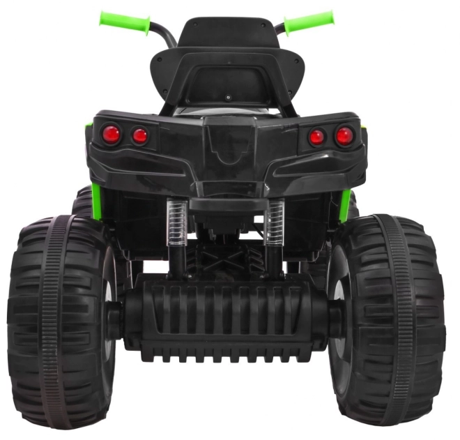 Kinder-Batterie-Quad Schwarz/Grün + EVA-Reifen + MP3-Radio + LED-Diode + sanfter Start