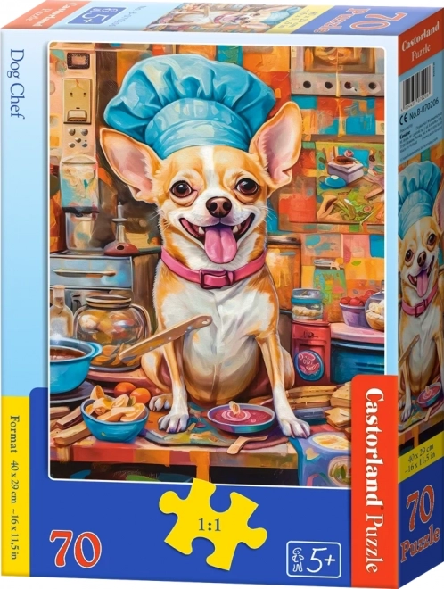 Puzzle Hunde-Koch 70 Teile