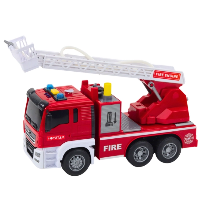 Feuerwehrauto mit ausfahrbarem Arm, Wasser, Licht und Geräusche