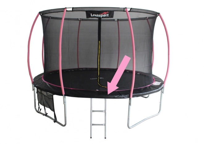 Schutzabdeckung für Trampolin 12ft Schwarz-Rosa