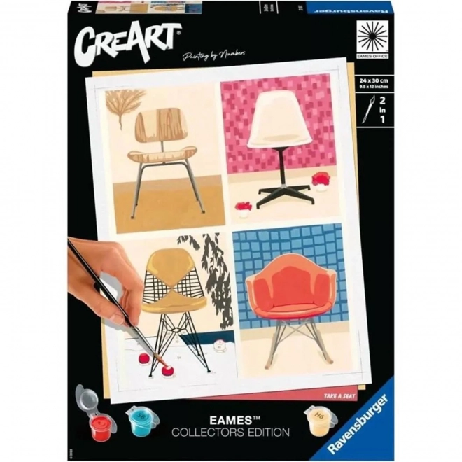 CreArt Malen nach Zahlen EAMES Stuhl