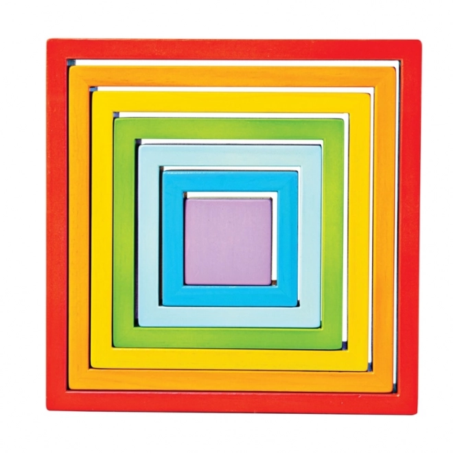 Bigjigs Baby Holzpuzzle-Quadrate