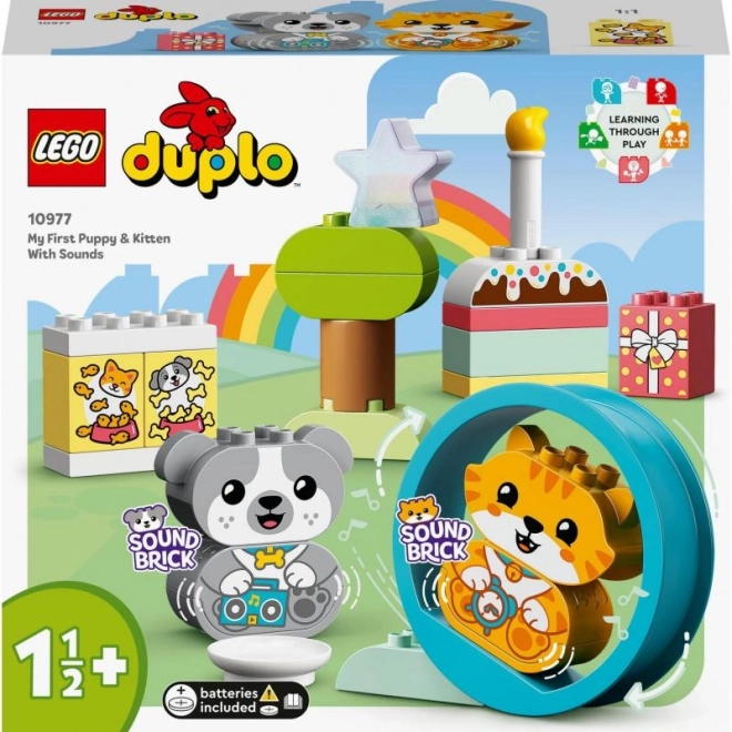 Lego Duplo Mein Erster Welpe und Kätzchen mit Geräuschen