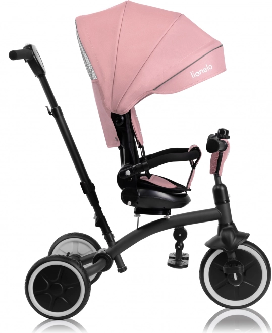 Lionelo Tris Plus 2-in-1 Dreirad in Pink Rose