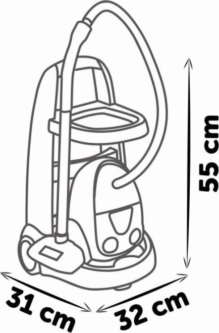 Putzwagen-Set mit Staubsauger für Kinder