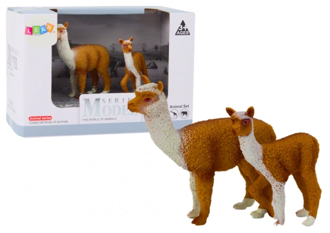 Lama mit Jungtier – Figuren-Set 8 und 6 cm