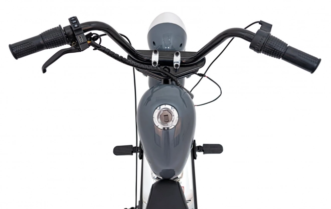 Motorrad Chopper Warrior Grau