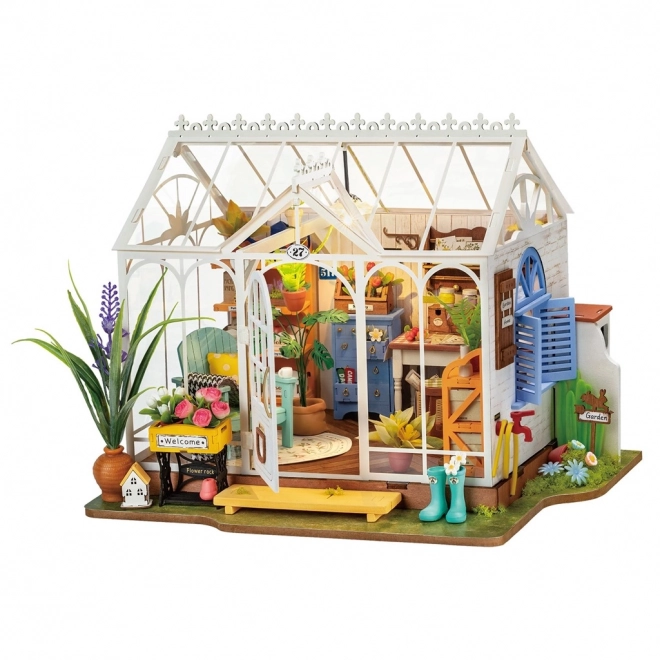 Traumhaftes 3D Holzpuzzle Gartenhaus