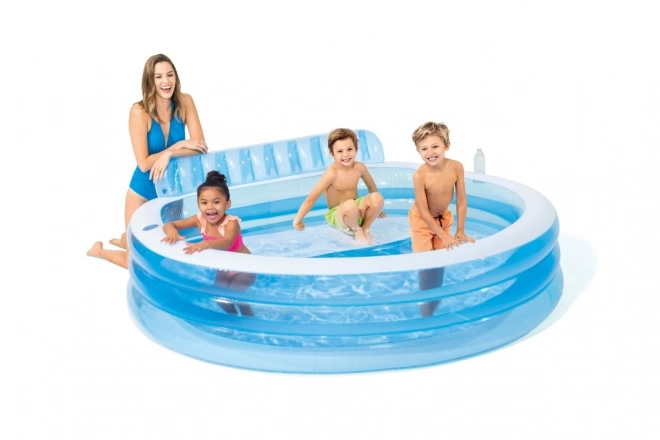 Aufblasbarer Pool Mit Sitzbereich