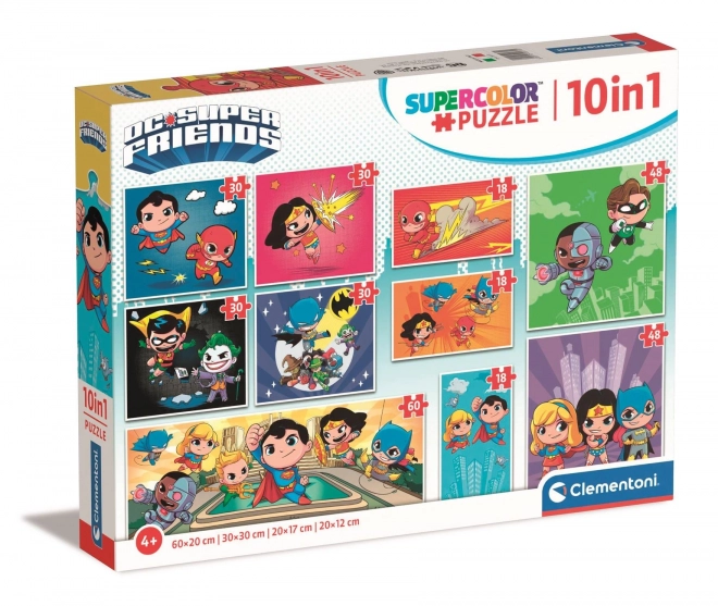 Dc Comics 10-in-1 Puzzle-Set von Clementoni