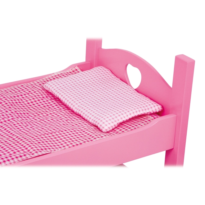 Kleine Fuß Puppen-Etagenbett Rosa