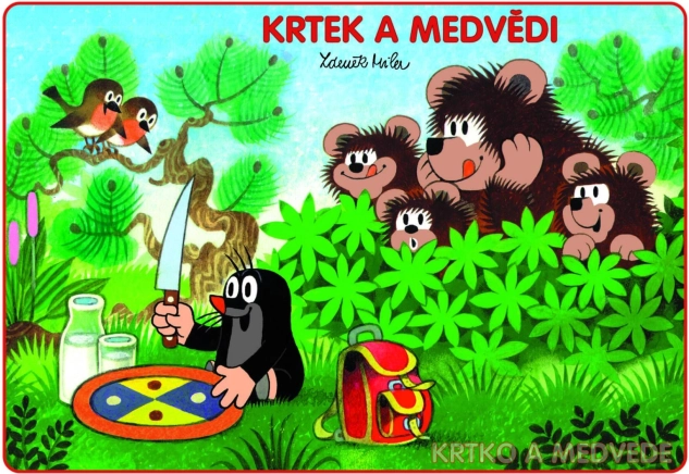 Malbuch A5 Der kleine Maulwurf und die Bären