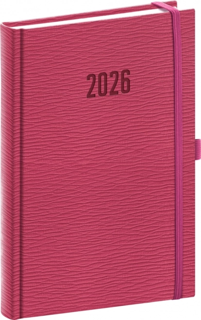 Tageskalender NOTIQUE Rivoli 2026 rosa 15 x 21 cm