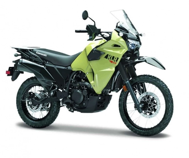 Modell Kawasaki KLR 650 mit Ständer 1/18