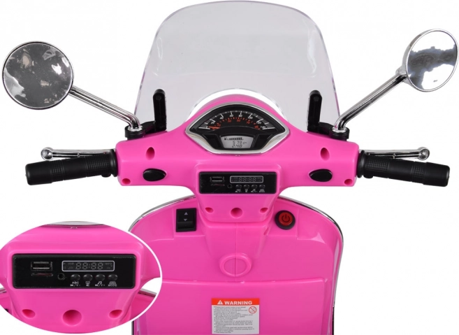 Elektrischer Vespa GTS Super Roller für Kinder – Rosa