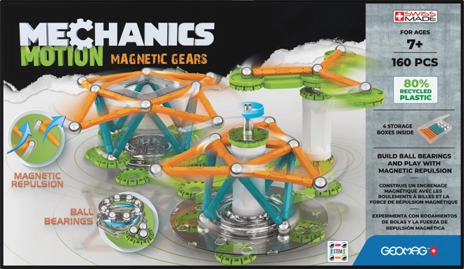 Geomag Mechanics Bewegliche Zahnräder Magnetische Bausteine