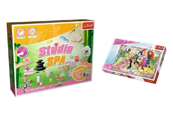 Wellness Studio Set mit Disney Prinzessin Puzzle