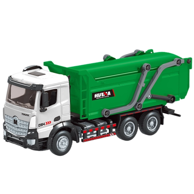 Metall Müllwagen Modell Huina Grün 1:50