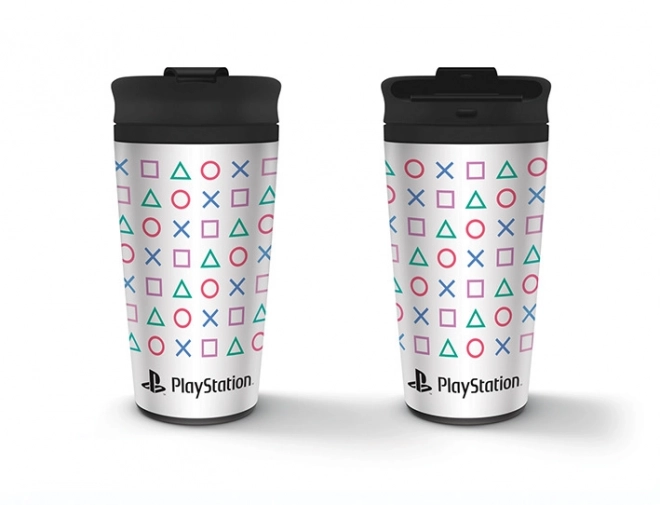 Reisebecher aus Edelstahl Playstation, 450 ml