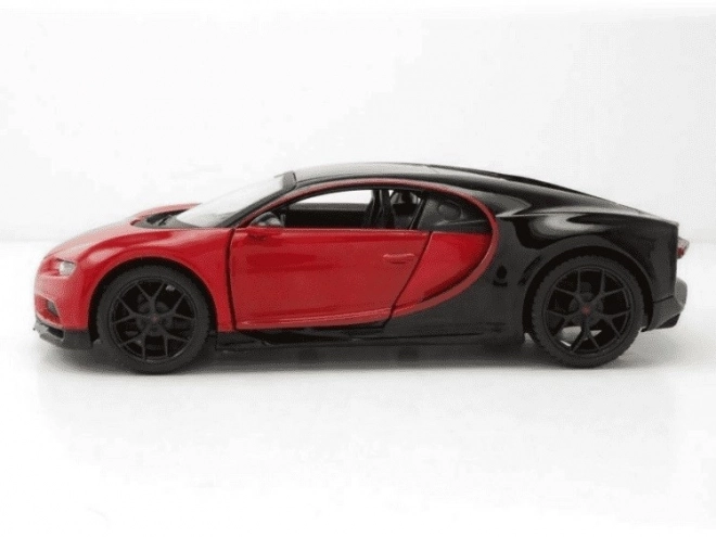 Bugatti Chiron Sport Modellauto Schwarz-Rot