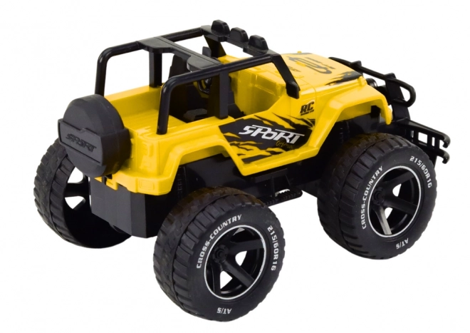 Renn-RC-Geländewagen 1:18 gelb