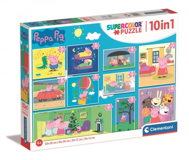 Clementoni Peppa Wutz Puzzle 10-in-1 Set