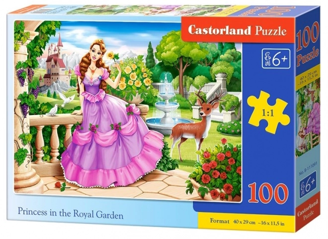 Prinzessin im königlichen Garten Puzzle 100 Teile