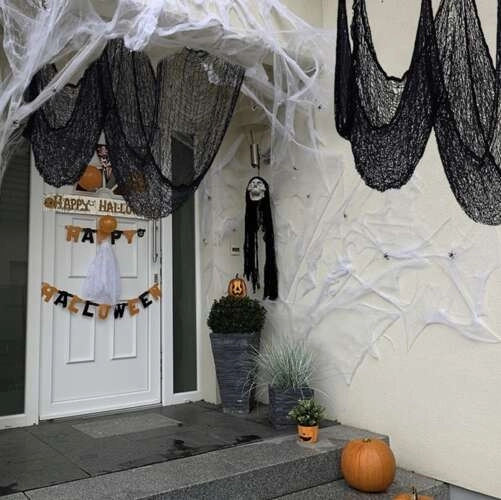 Große Halloween Spinnennetz Dekoration