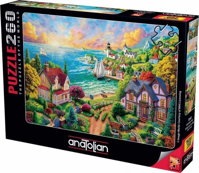 Puzzle Dorf am Meer 260 Teile