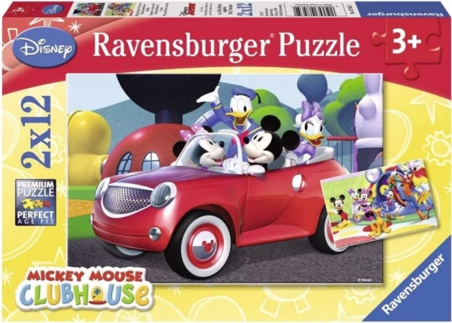 Ravensburger Puzzle Mickey Mouse und Freunde 2x12 Teile