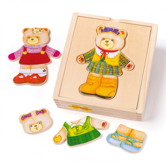 Bigjigs Toys Anziehpuzzle Frau Bär