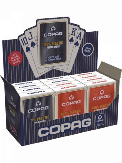 Cartamundi Poker Jumbo Spielkarten Rot oder Blau