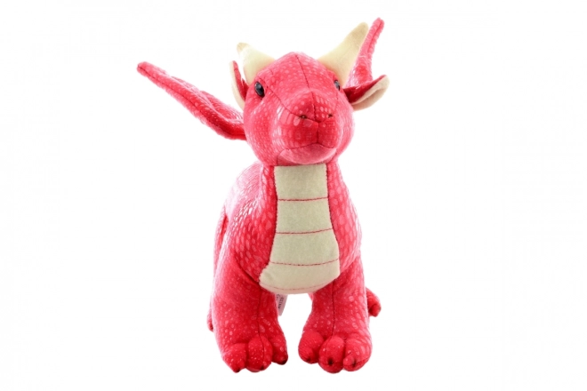 Roter Plüschdrache umweltfreundlich