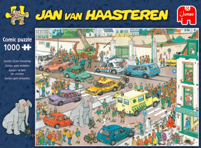 JUMBO Jan van Haasteren Puzzle beim Einkaufen 1000 Teile