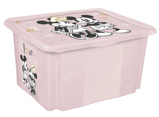 Aufbewahrungsbox mit Deckel Minnie, rosa