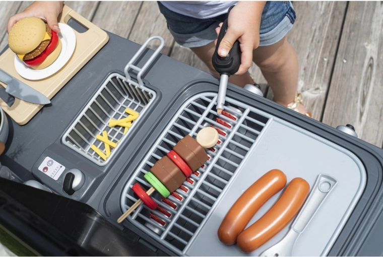 Realistisches Grillen mit Flammeneffekt