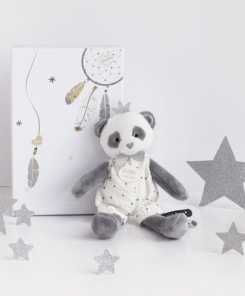 Plüsch-Panda Geschenkset für Babys