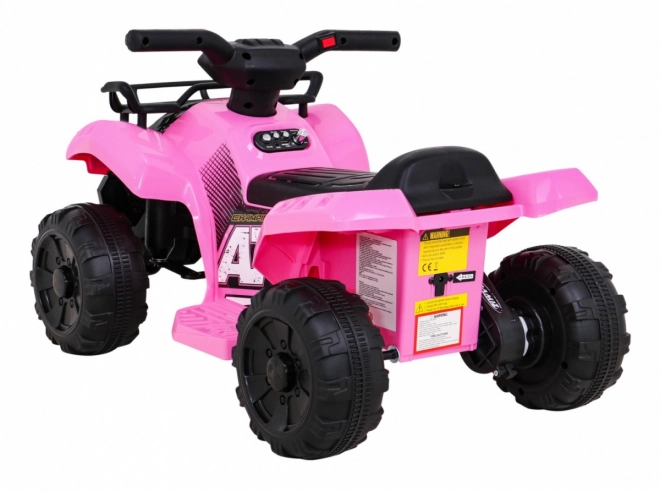 Elektrisches Kinderquad Storm Rosa mit MP3, USB und LED