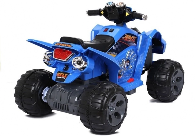 Elektrisches Kinder-Quad mit großen Rädern in Blau