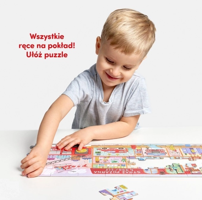 Puzzle wie funktioniert die Feuerwehr