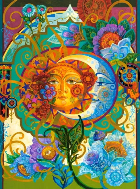 Puzzle 3000 Teile Partnerschaft Sonne und Mond
